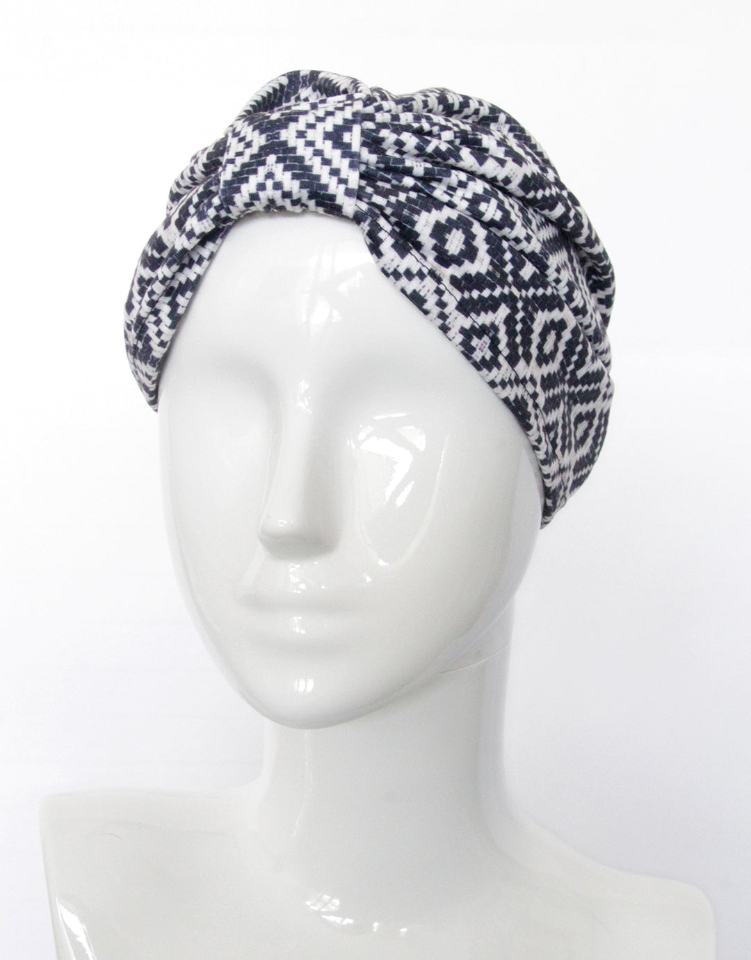 BANDED Women’s Full Coverage Turban + Hair Accessories - Colonial Geo - Fashion Turban