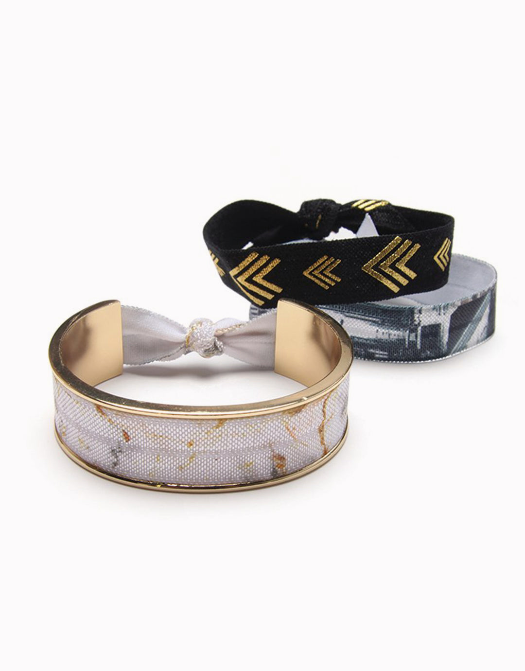 Shiny Gold Hair Tie Bracelet | Banded Deco
