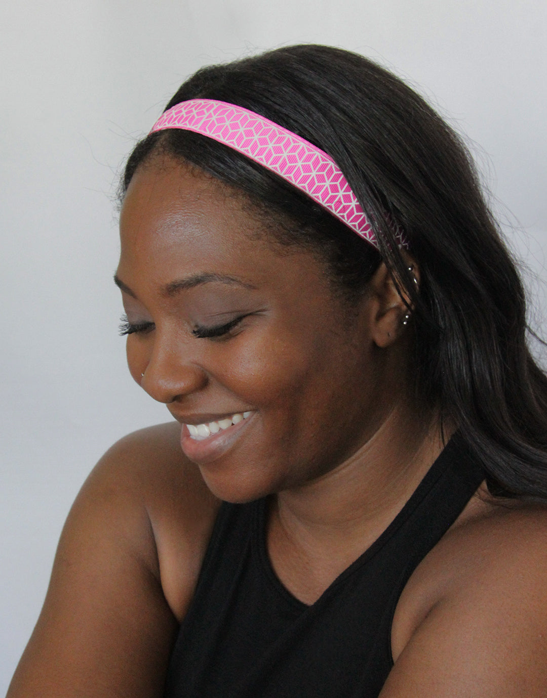 BANDED Women’s Premium Headbands + Hair Accessories - Raspberry - Reflective Athletic Headband