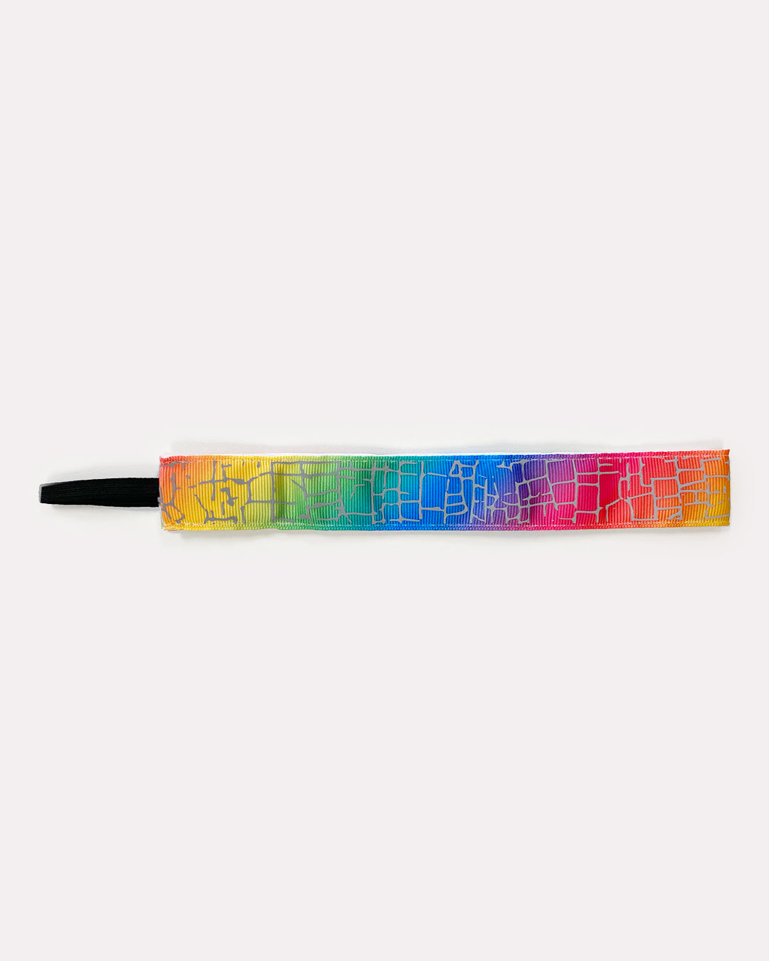 Rainbow Crackle - 1" Reflective Headband