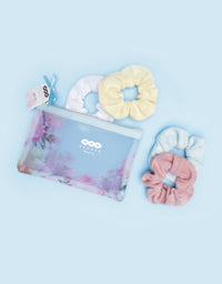 BANDED Women’s Premium Hair Accessories + Gift Sets - Floral Splendor - Scrunchie Spa Set