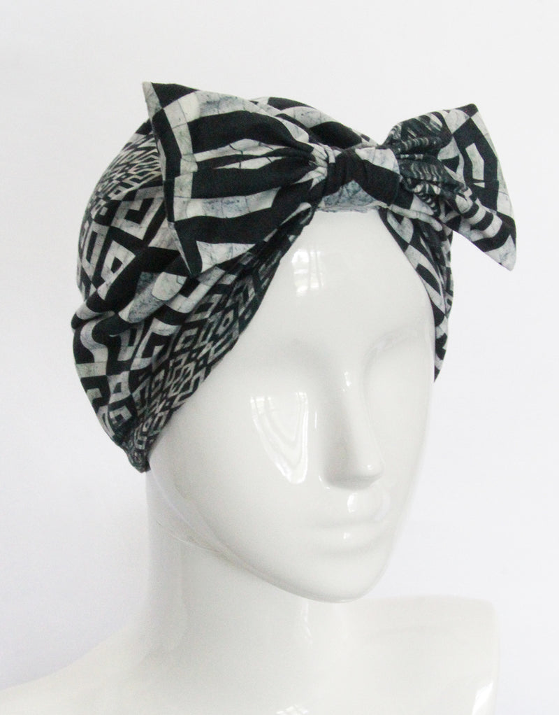 BANDED Women’s Full Coverage Headwraps + Hair Accessories - Versailles Tile - Fashion Turban